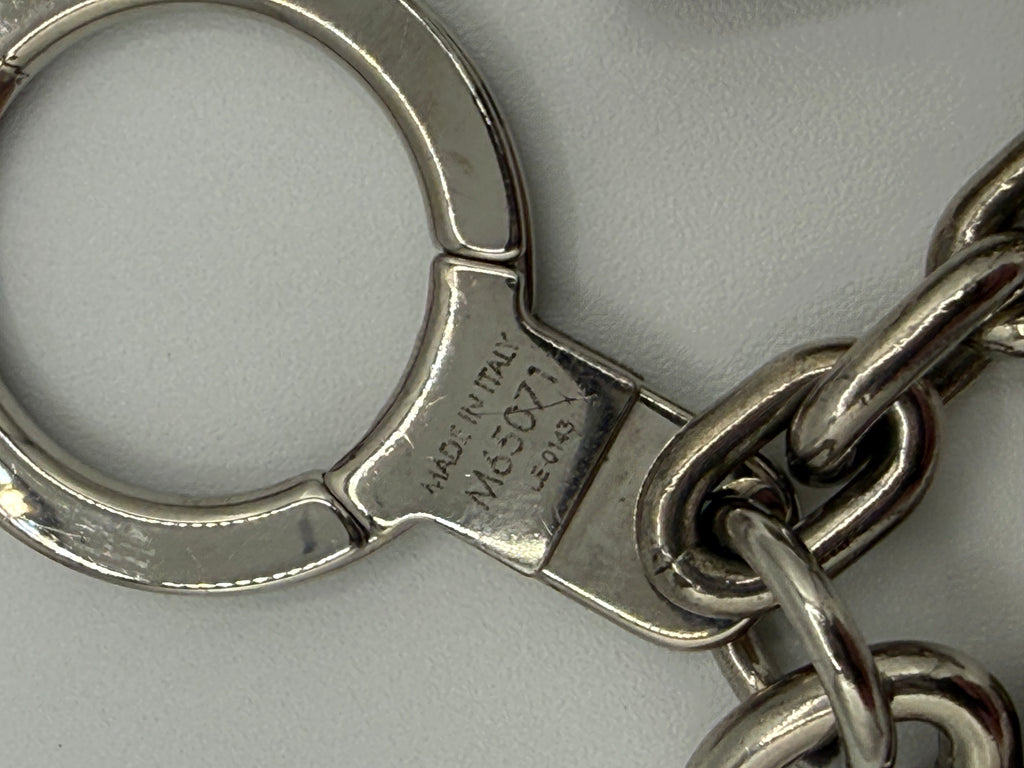 Louis Vuitton LV Bag Charm Silver