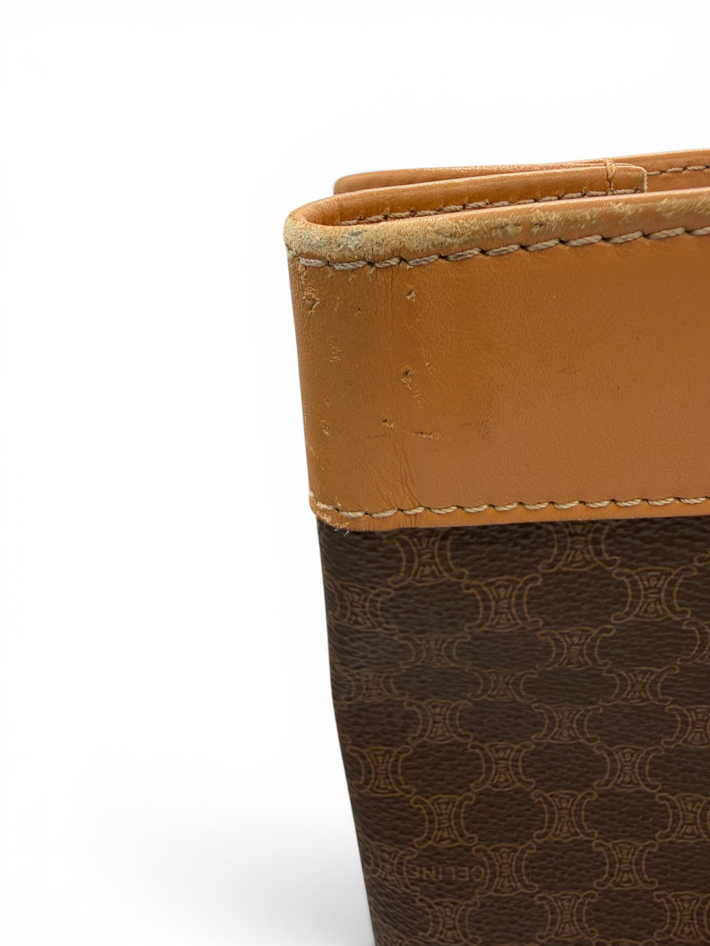 Celine Macadam Coated Canvas Shopper Tote Vintage
