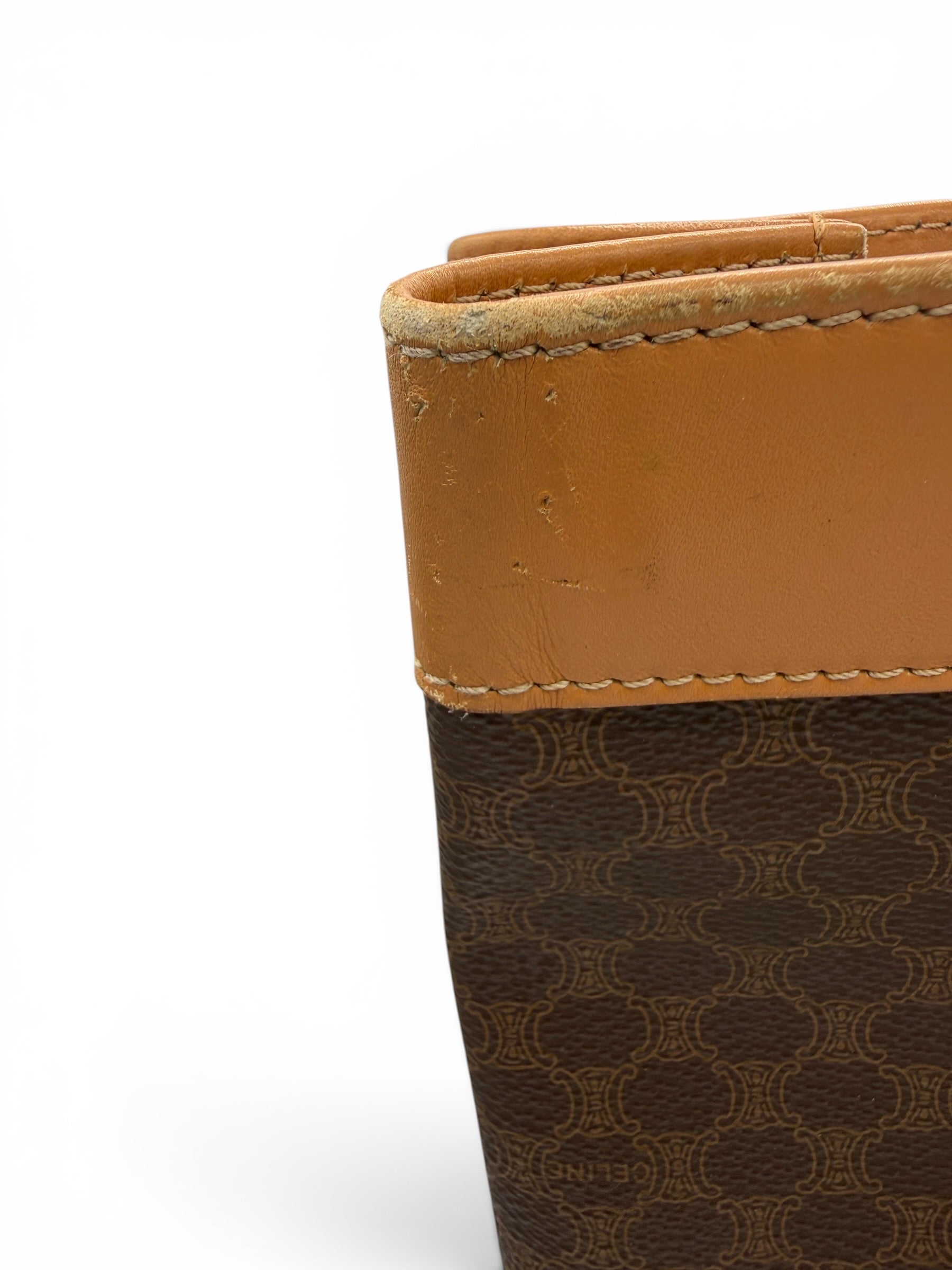 Celine Macadam Coated Canvas Shopper Tote Vintage