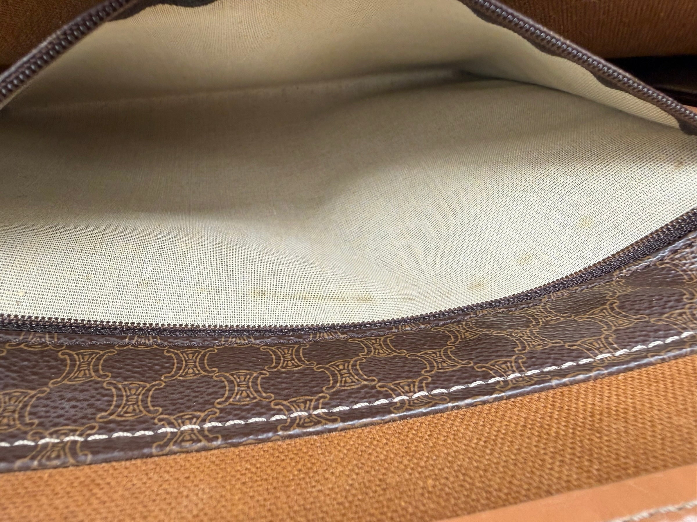 Celine Macadam Coated Canvas Shopper Tote Vintage