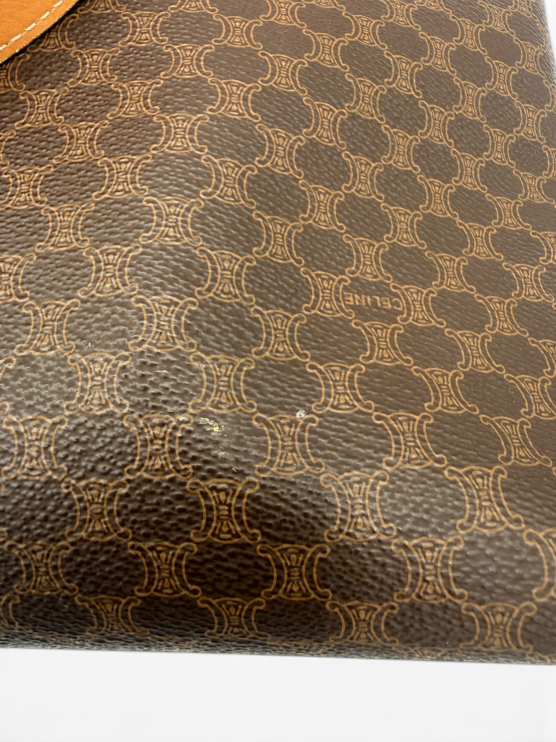 Celine Macadam Coated Canvas Shopper Tote Vintage
