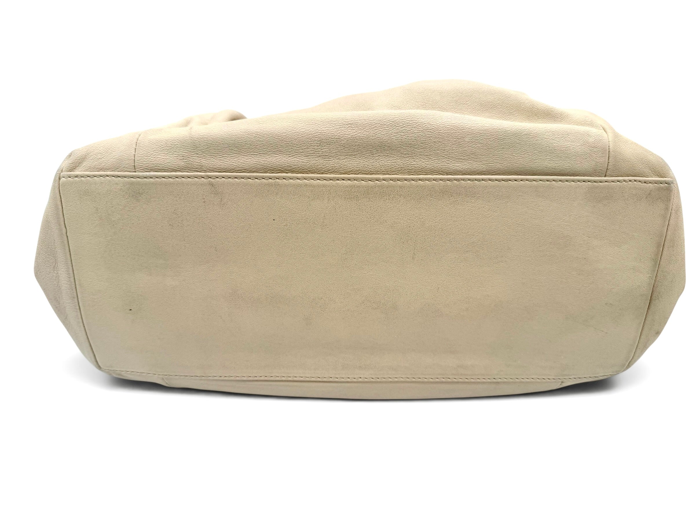 Salvatore Ferragamo Miss Vara Bow Tote – Beige Leather Vintage