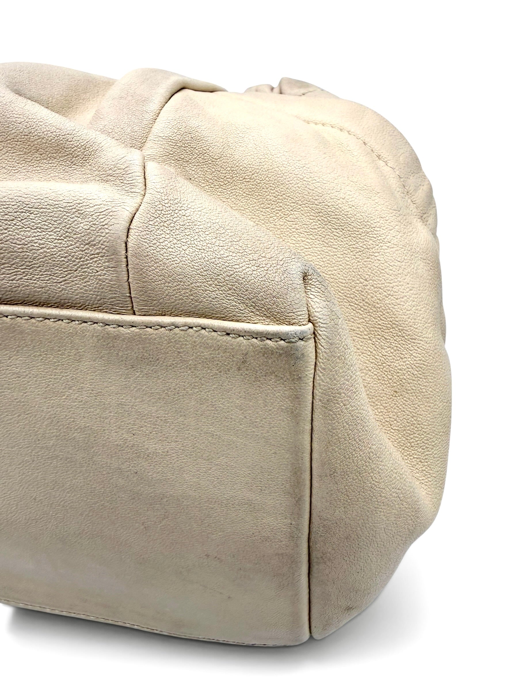 Salvatore Ferragamo Miss Vara Bow Tote – Beige Leather Vintage