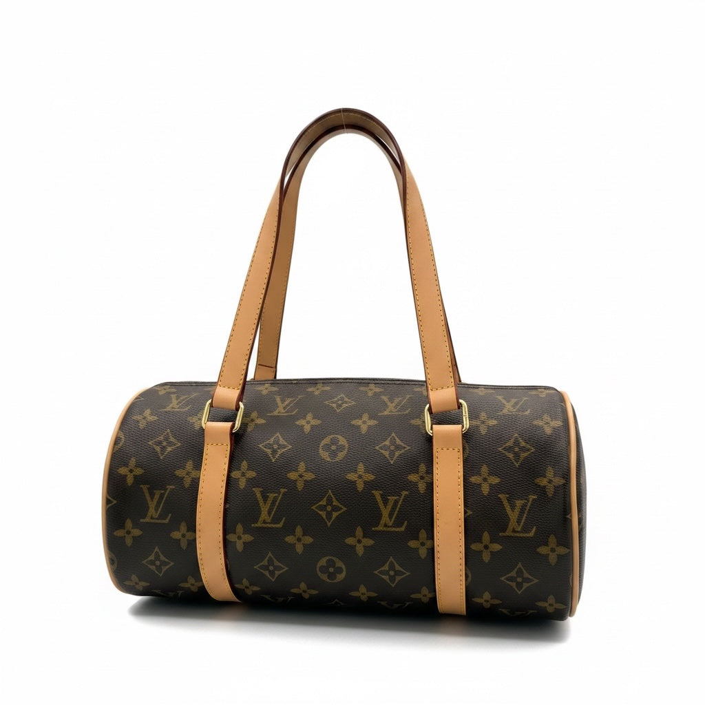 Louis Vouitton Monogram Papillon Barrel Bag Brown