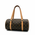 Louis Vouitton Monogram Papillon Barrel Bag Brown