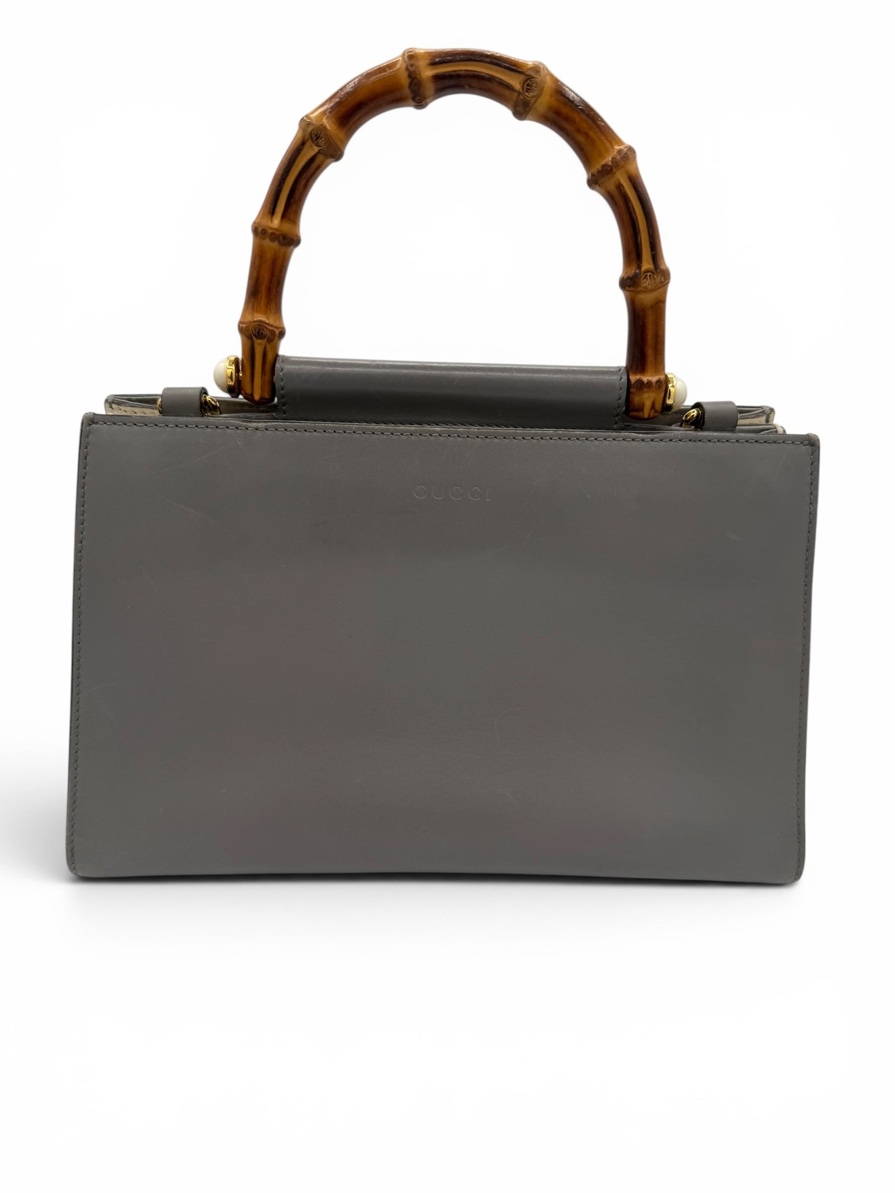Gucci Nymphaea Bamboo Top Handle Bag