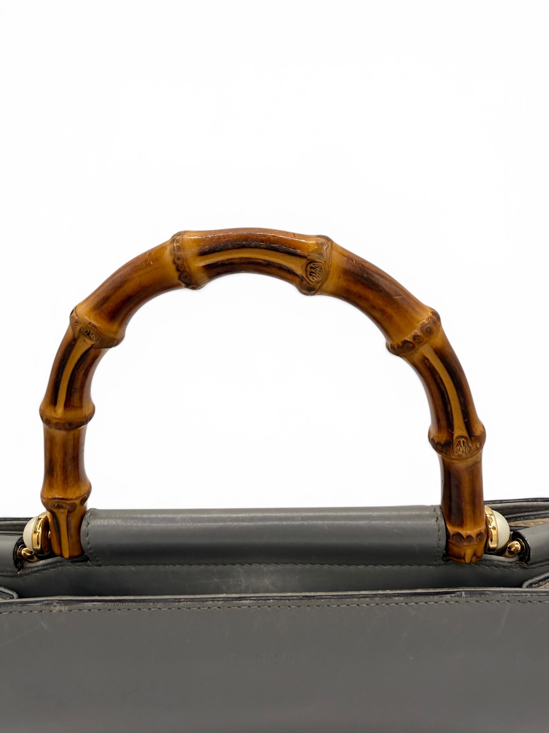 Gucci Nymphaea Bamboo Top Handle Bag