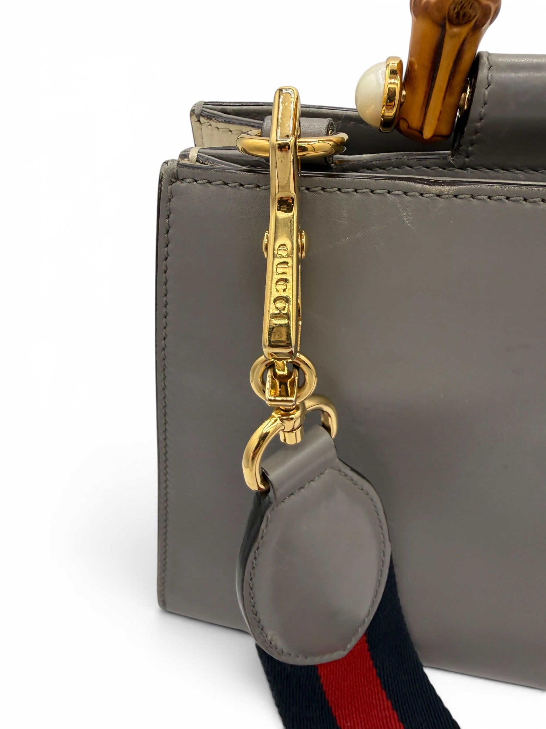 Gucci Nymphaea Bamboo Top Handle Bag
