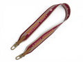 Louis Vuitton Pink Monogram Jacquard Guitar Strap Gold Hardware COA