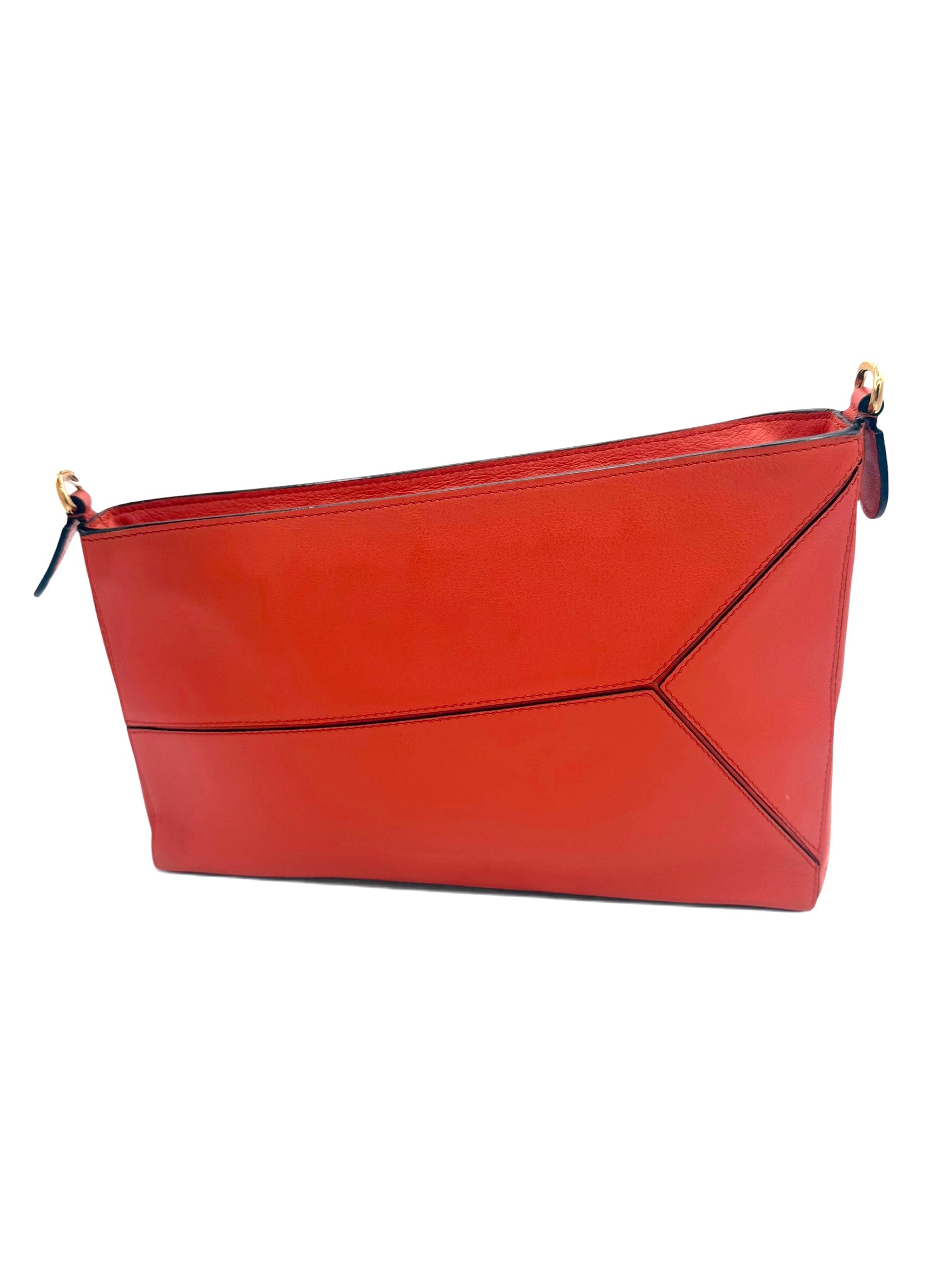 Loewe Puzzle Leather Handbag Orange