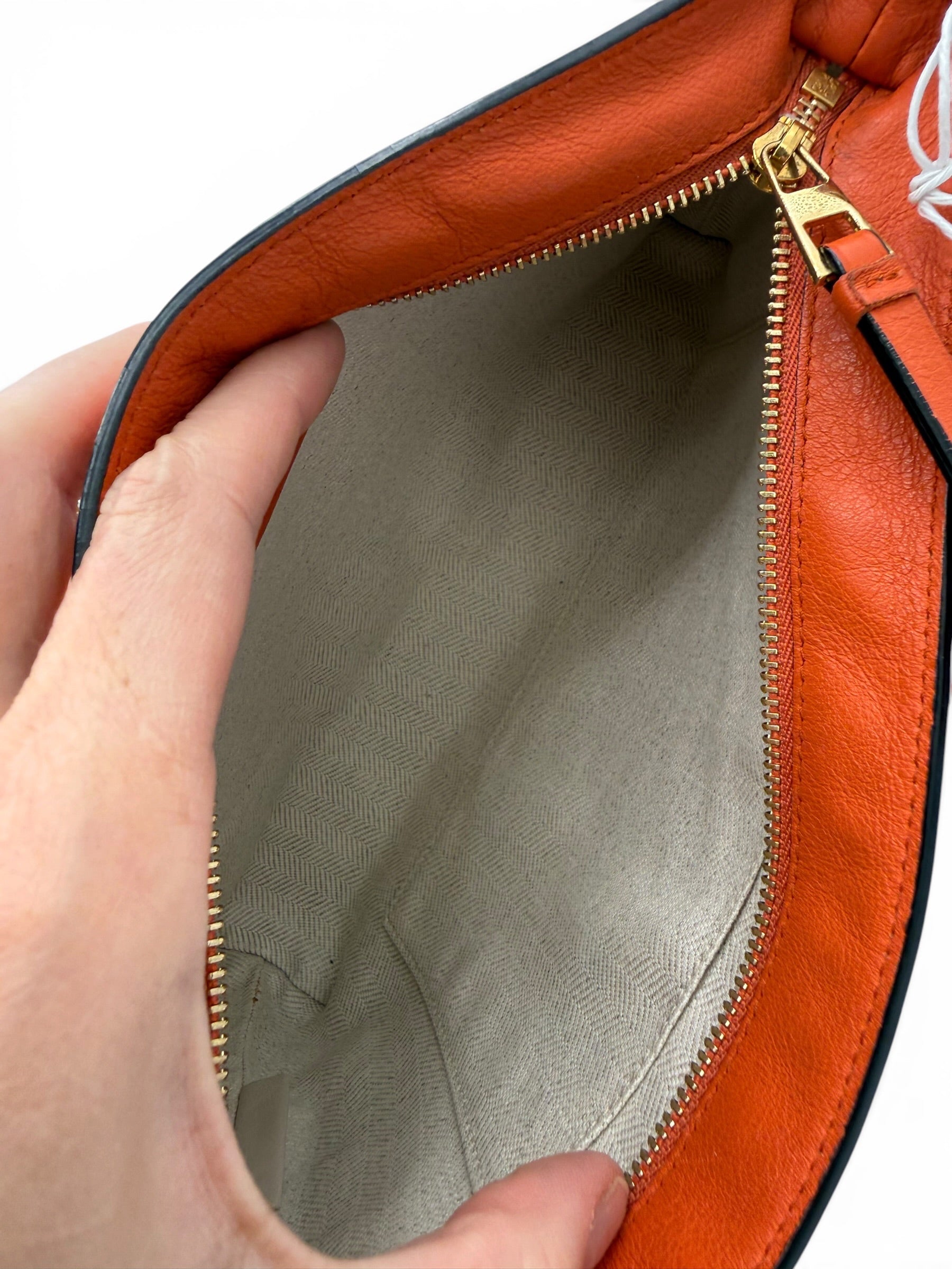 Loewe Puzzle Leather Handbag Orange