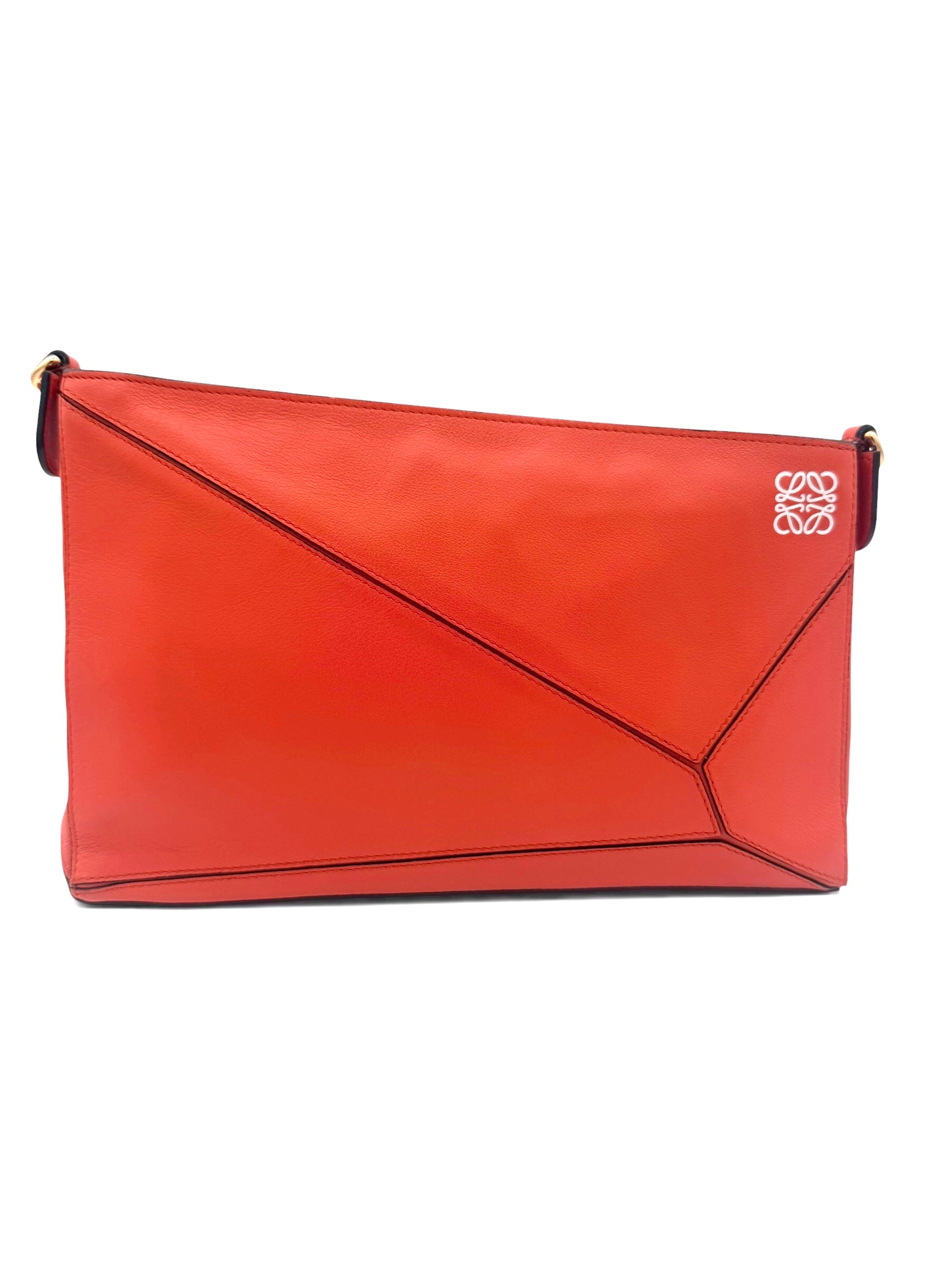 Loewe Puzzle Leather Handbag Orange