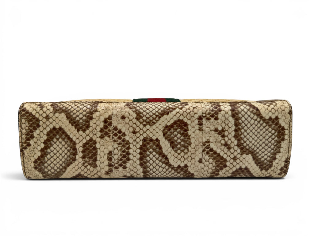 Gucci Python Ophidia bag w double G emblem Raffia/Python