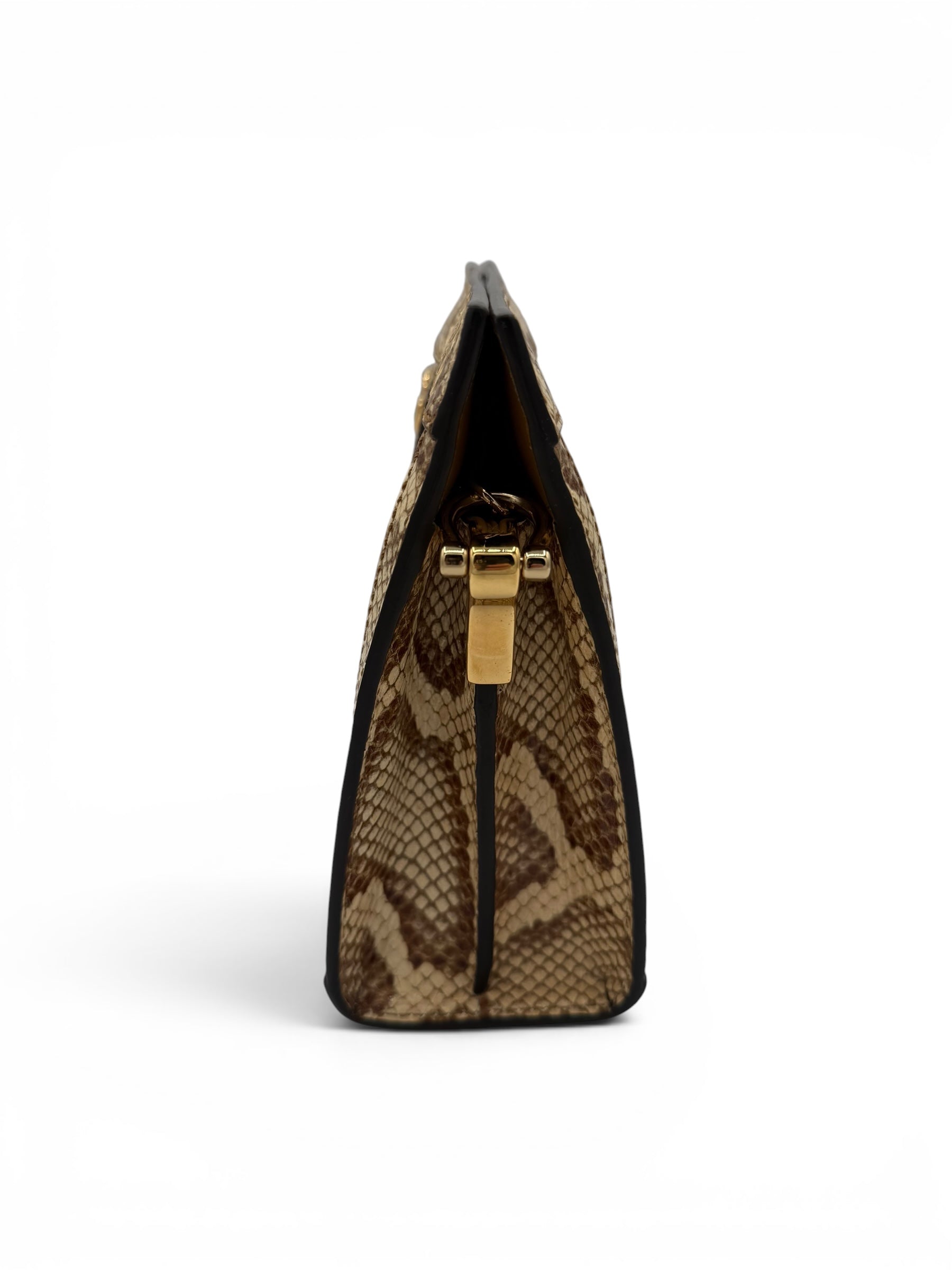 Gucci Python Ophidia bag w double G emblem Raffia/Python