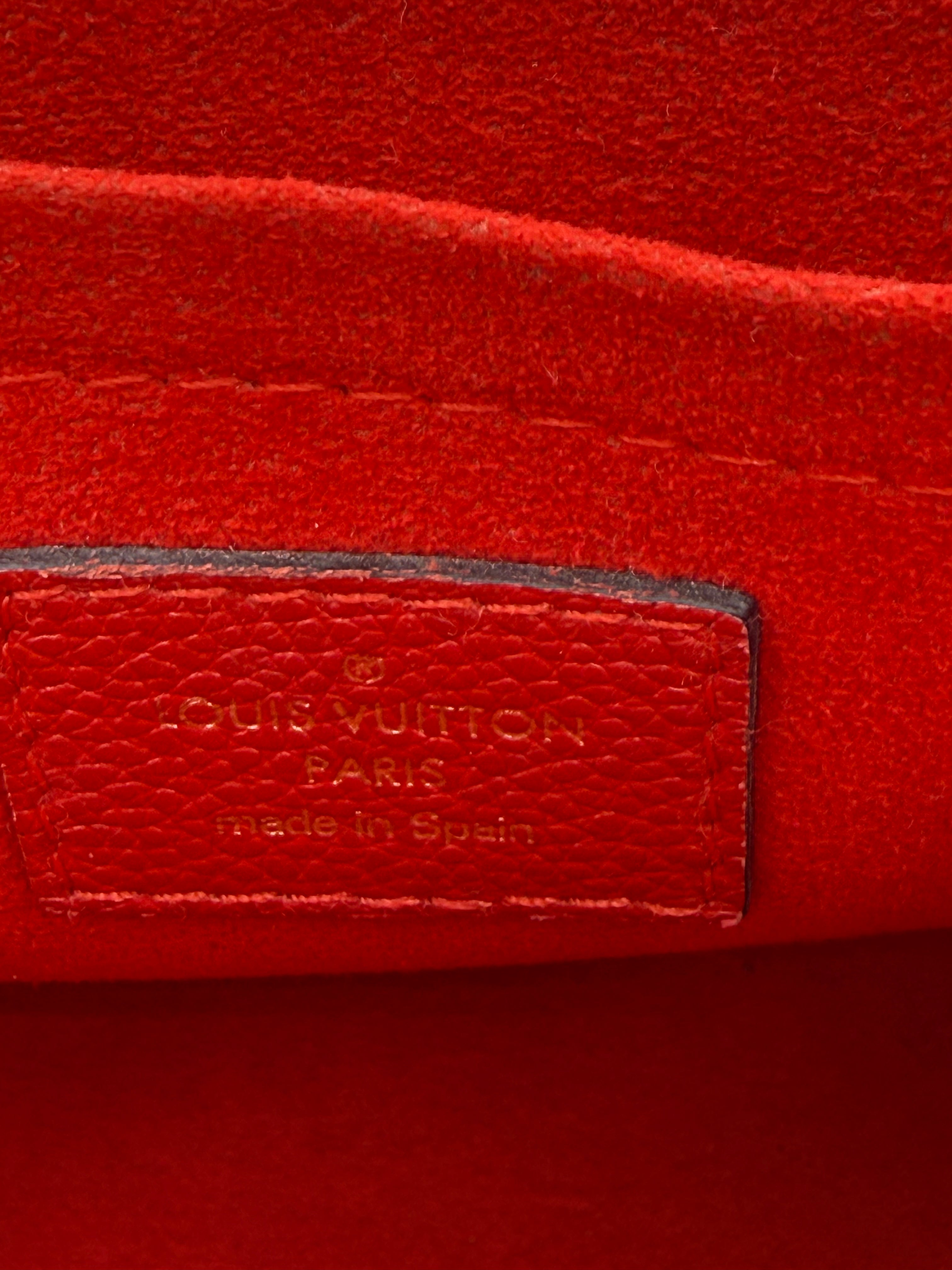 Louis Vuitton Saint Placide Monogram Canvas & Cerise Leather Crossbody Bag