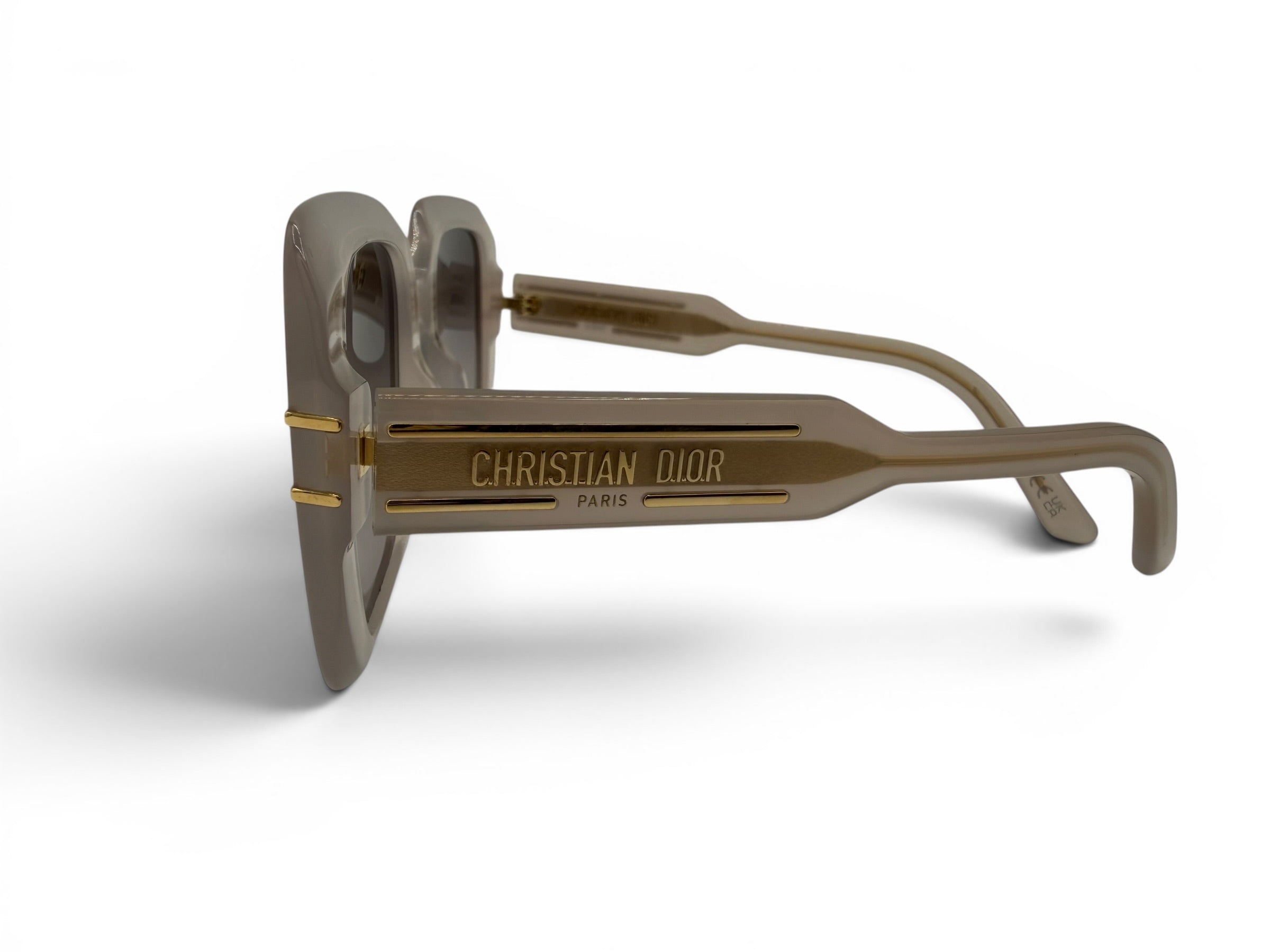 Christian Dior Signature S1I Oversized Square Sunglasses Taupe Gray Gradient Lenses