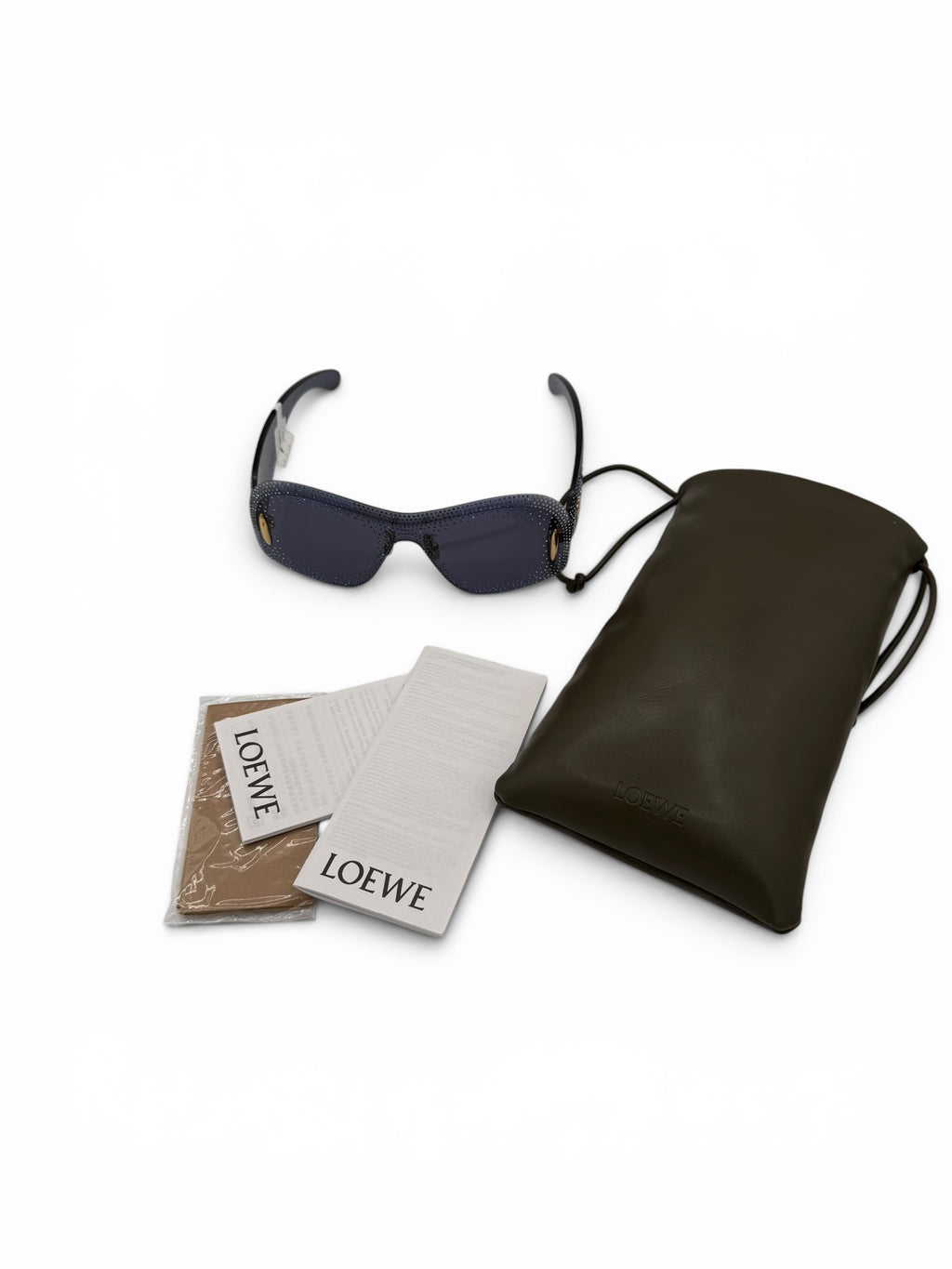 Loewe Starry Night Mask Sunglasses Blue Crystals