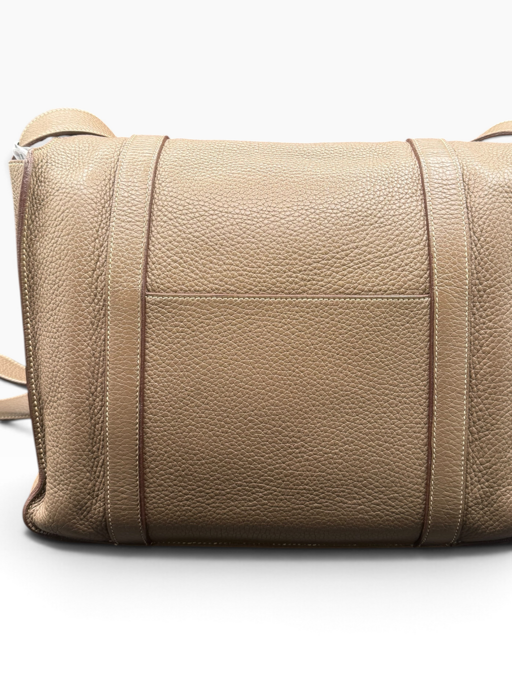 Hermès Steve Messenger 35 Étoupe Clémence Leather Bag with COA