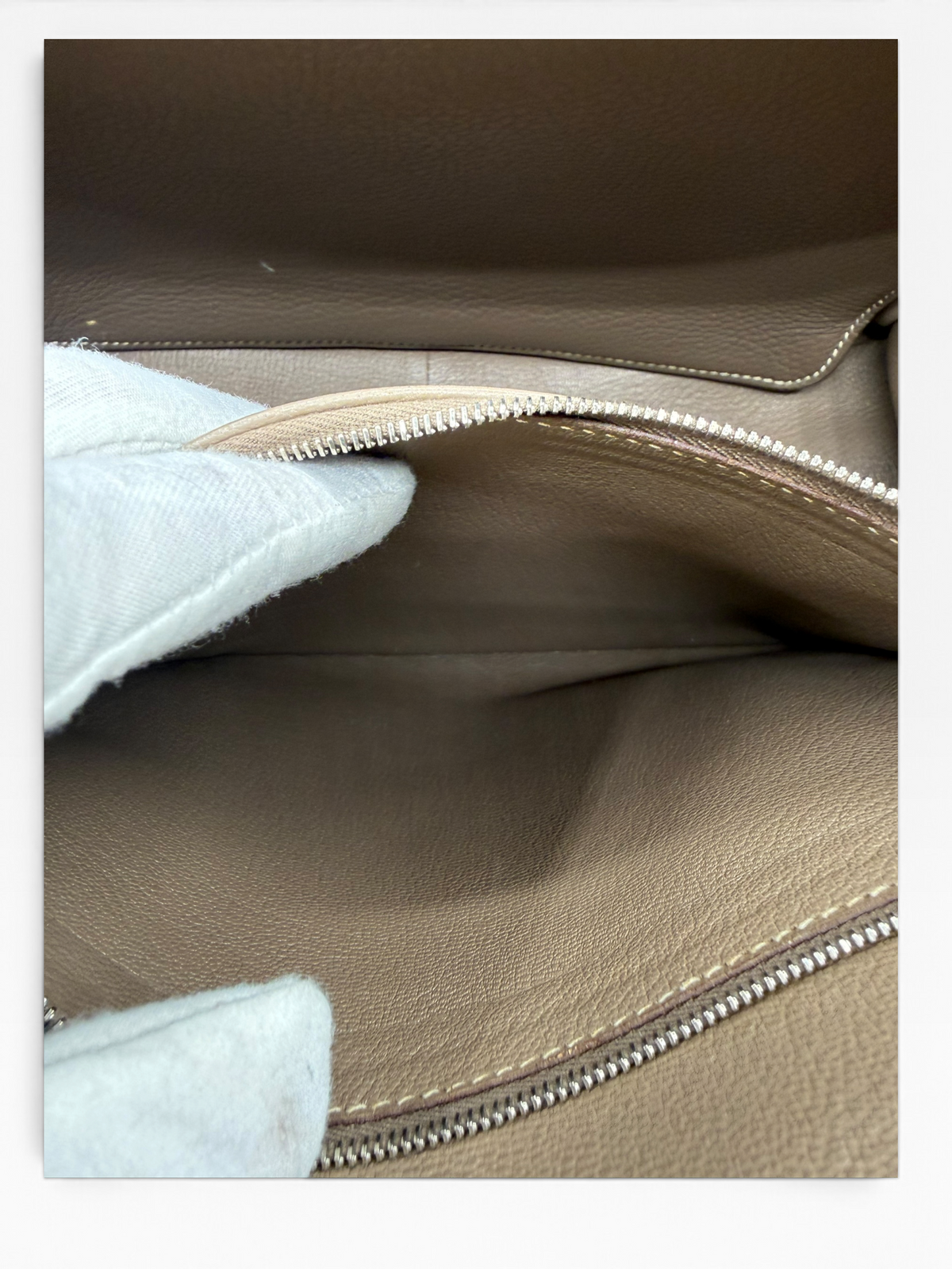 Hermès Steve Messenger 35 Étoupe Clémence Leather Bag with COA