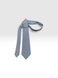 Hermès Blue Silk Micro Print Tie