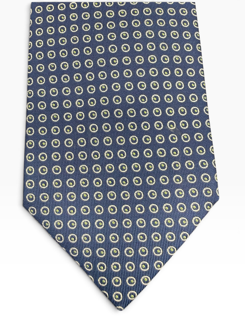 Hermès Blue Silk Micro Print Tie
