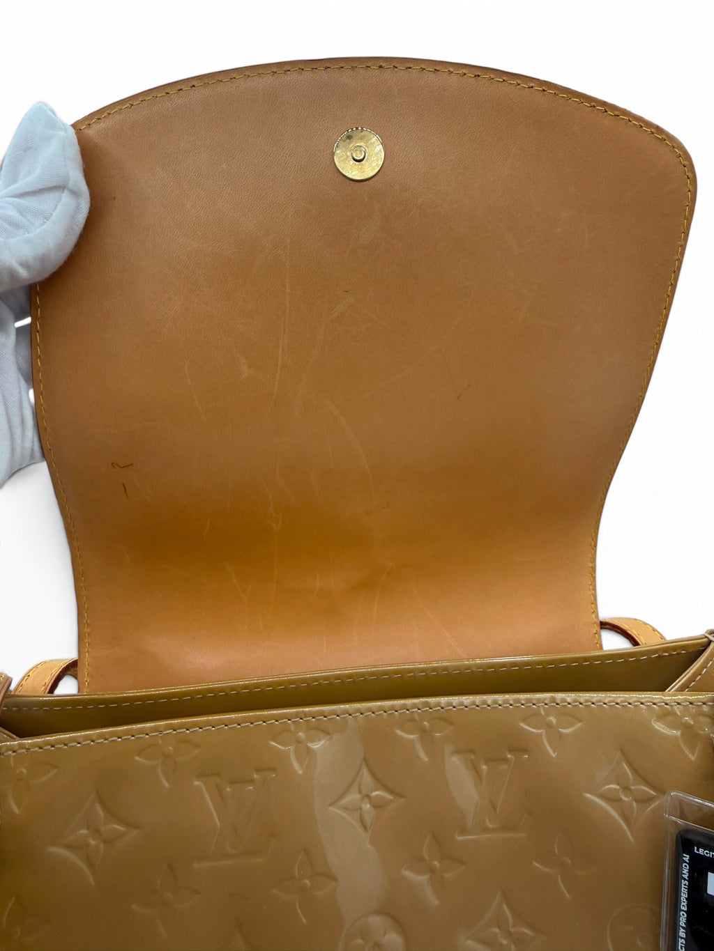 Louis Vuitton Vintage Vernis Biscayne Bay Shoulder Bag Carmel Patent Leather