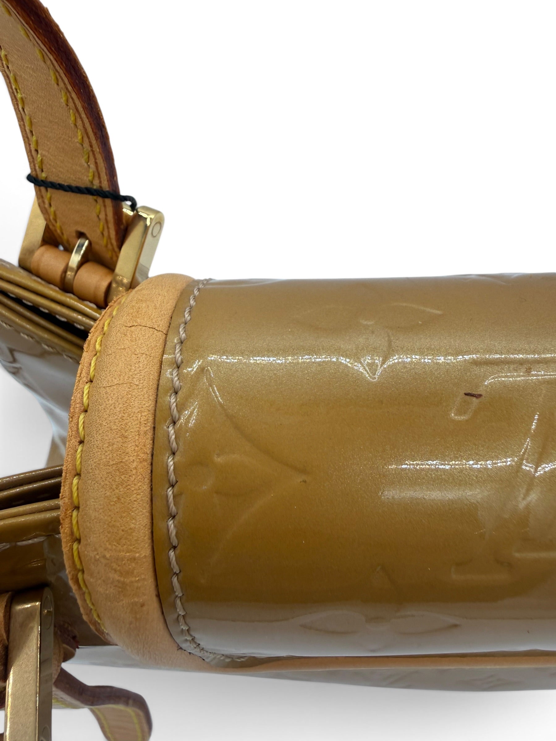 Louis Vuitton Vintage Vernis Biscayne Bay Shoulder Bag Carmel Patent Leather