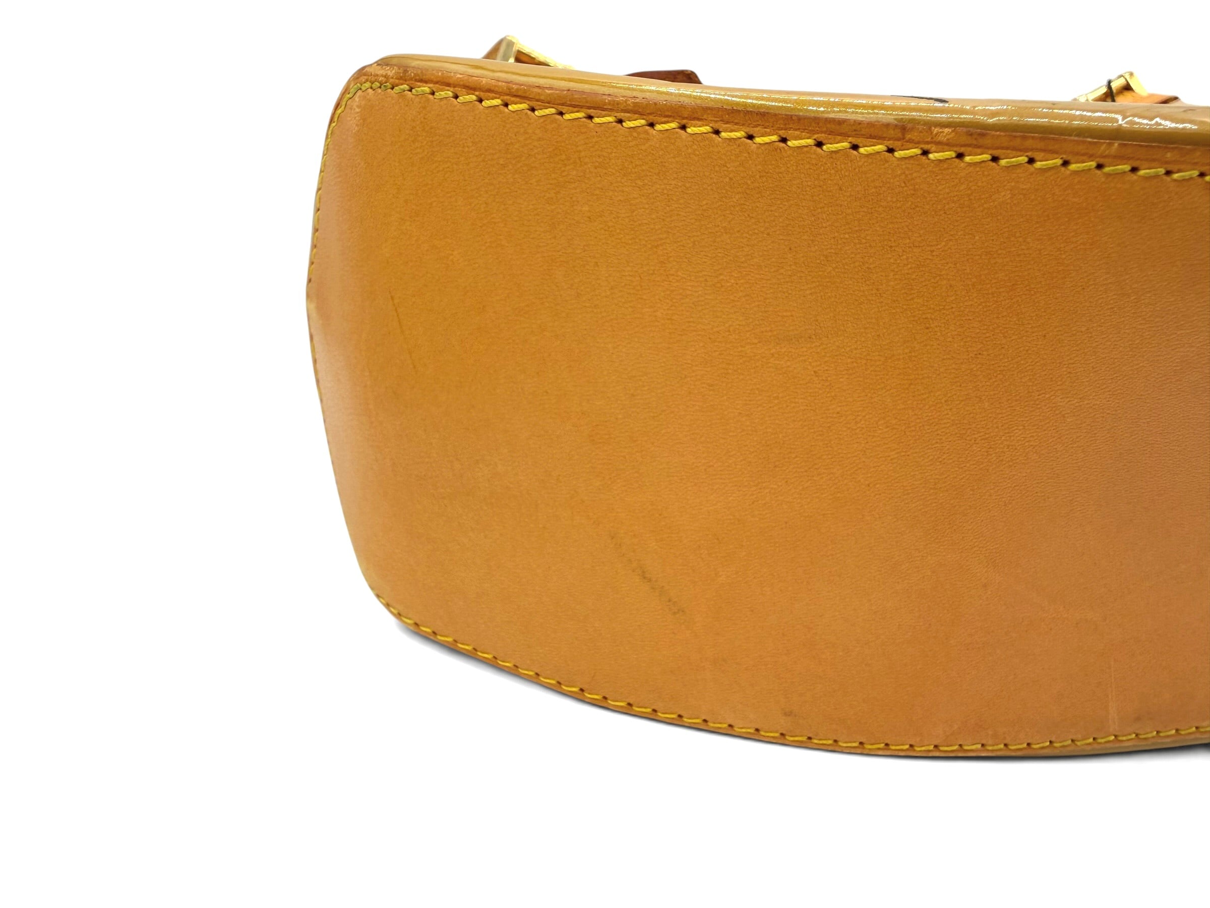 Louis Vuitton Vintage Vernis Biscayne Bay Shoulder Bag Carmel Patent Leather