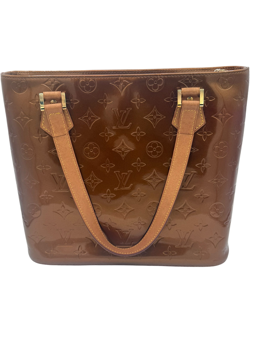 Louis Vuitton Monogram Vernis Houston Tote Bronze