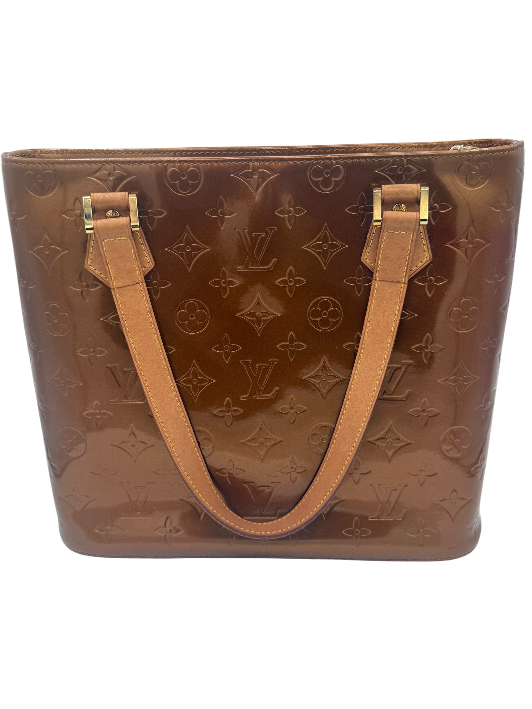 Louis Vuitton Monogram Vernis Houston Tote Bronze