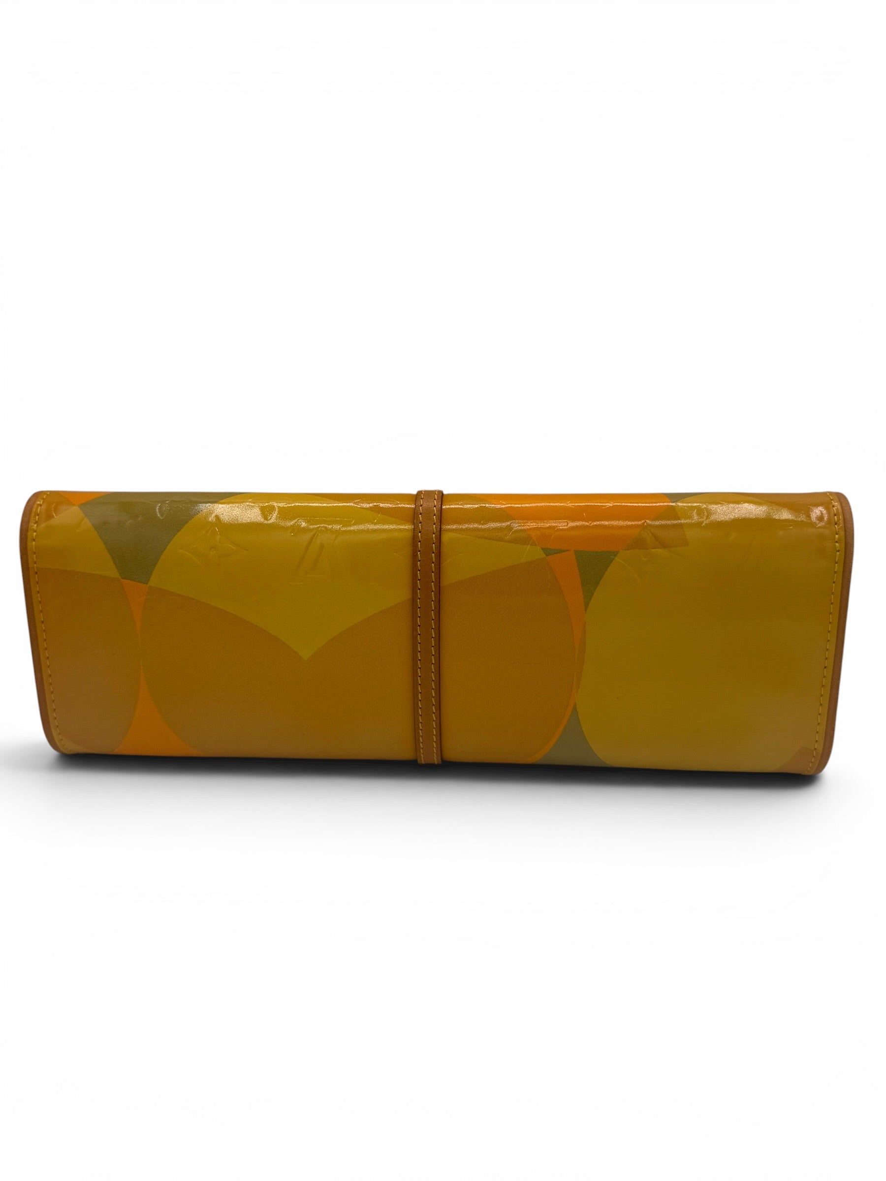 Louis Vuitton Monogram Vernis Fleurs Pochette Shoulder Bag Vintage 2000 w/ COA Details