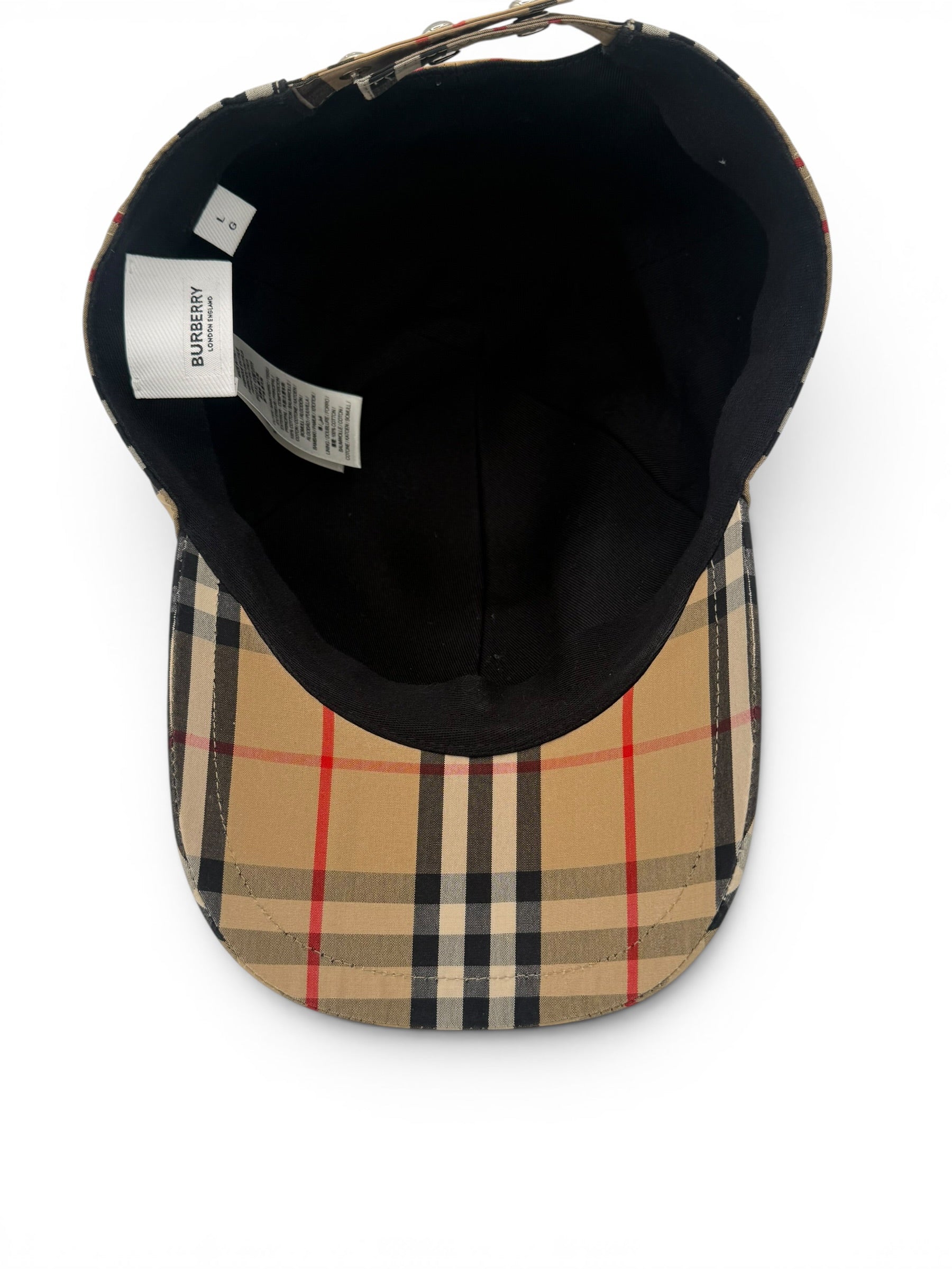 Burberry Vintage Check TB Monogram Baseball Cap
