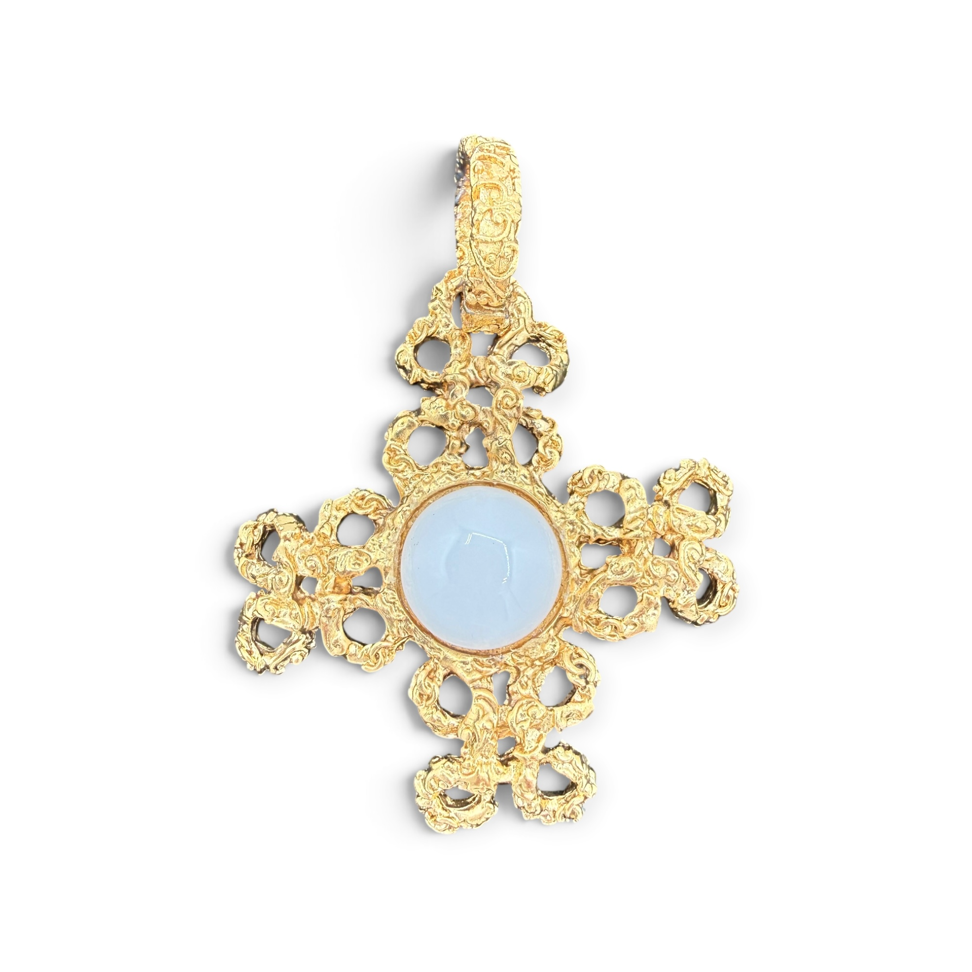 CHANEL Vintage Filigree Byzantine Cross Pendant
