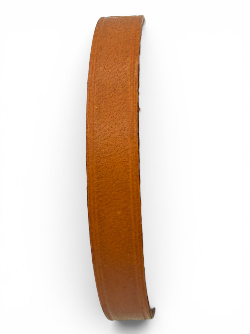 Hermès Paris Vintage Leather Bracelet Brown Gold Tone Hardware