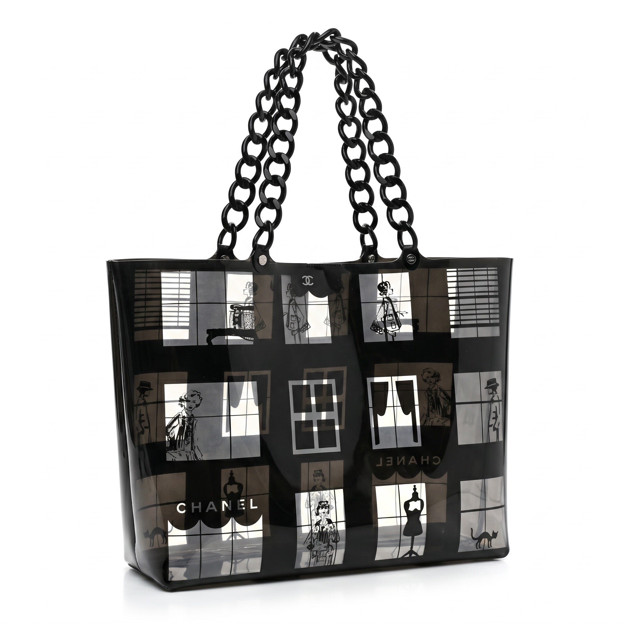 Chanel Window Vinyl Tote Bag  Series 8 2004–2005