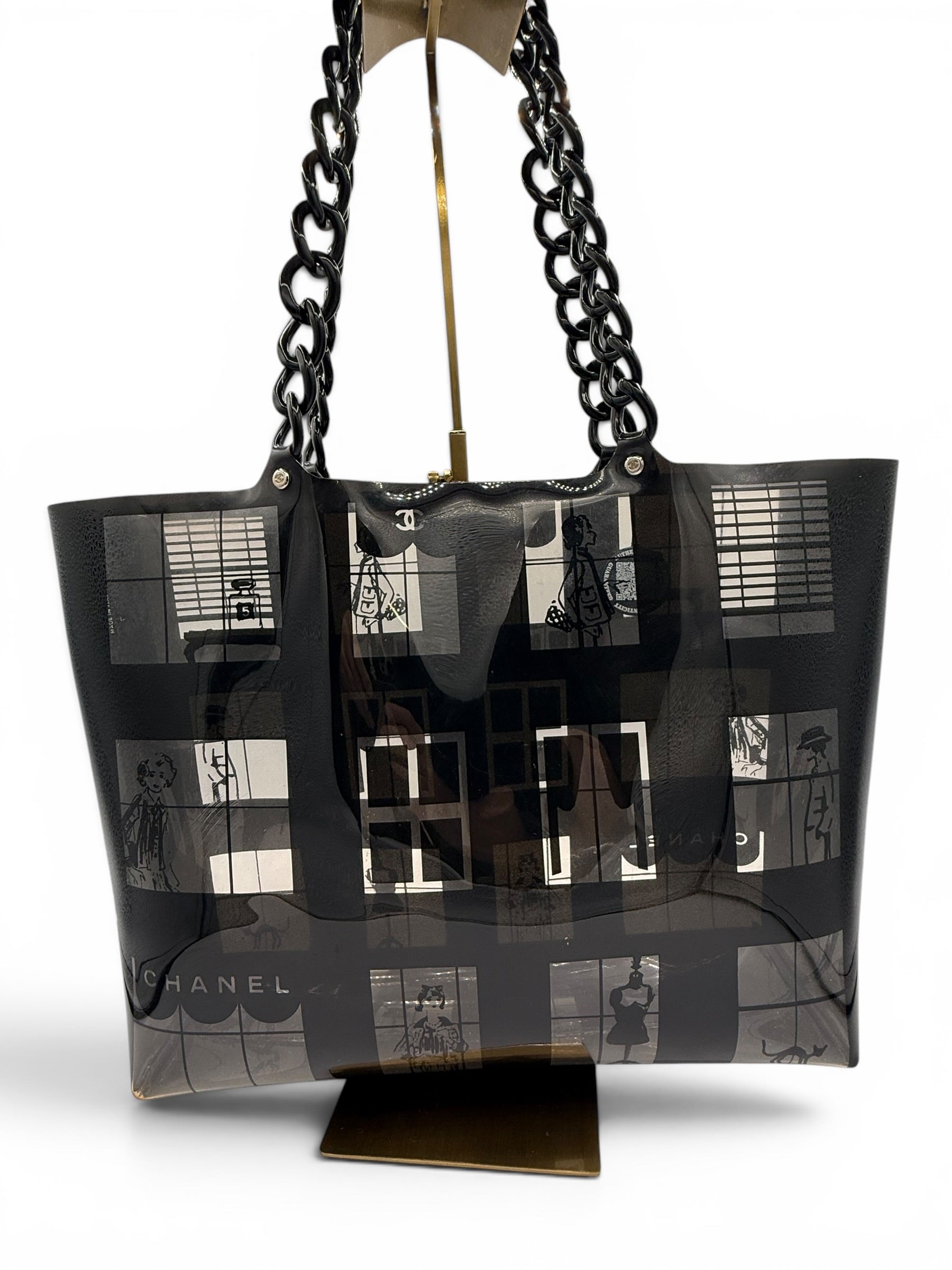 Chanel Window Vinyl Tote Bag  Series 8 2004–2005