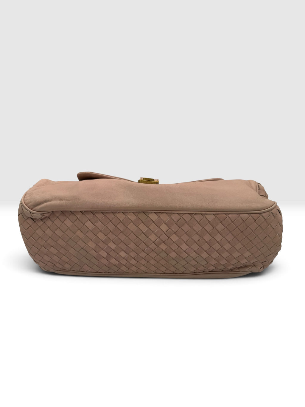 Bottega Veneta Nappa Intrecciato Napoli shoulder bag in a muted mauve-pink