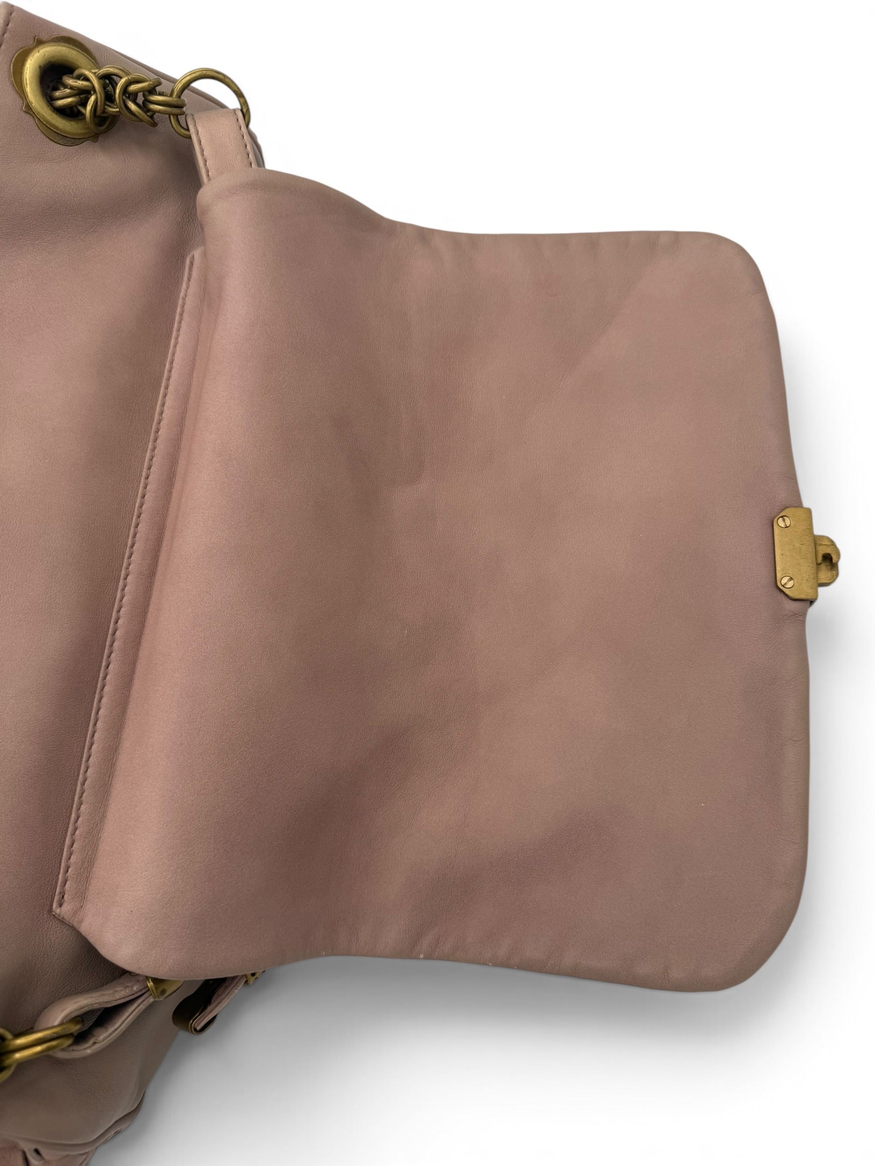 Bottega Veneta Nappa Intrecciato Napoli shoulder bag in a muted mauve-pink