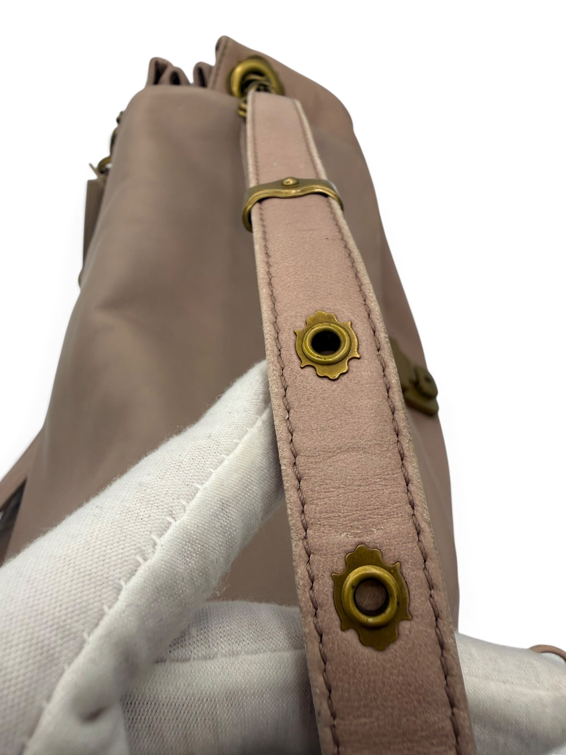 Bottega Veneta Nappa Intrecciato Napoli shoulder bag in a muted mauve-pink