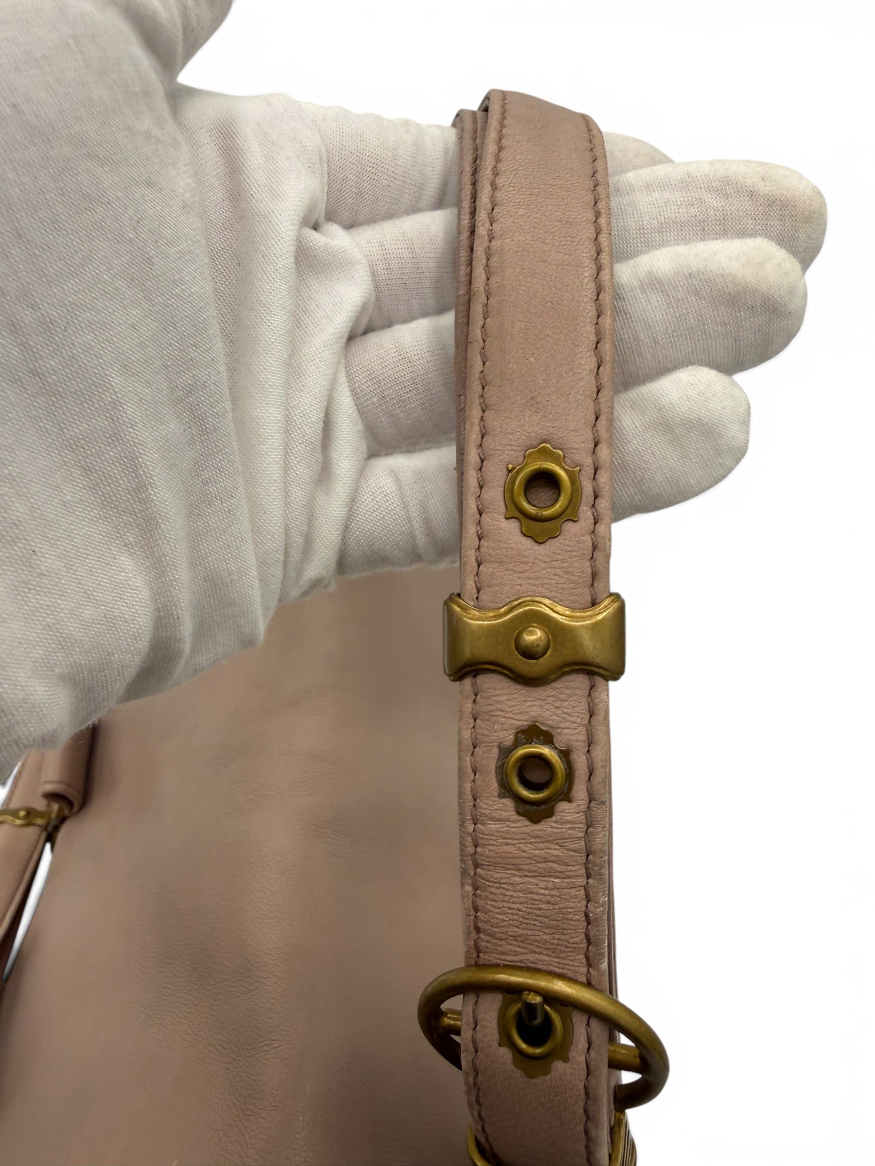 Bottega Veneta Nappa Intrecciato Napoli shoulder bag in a muted mauve-pink