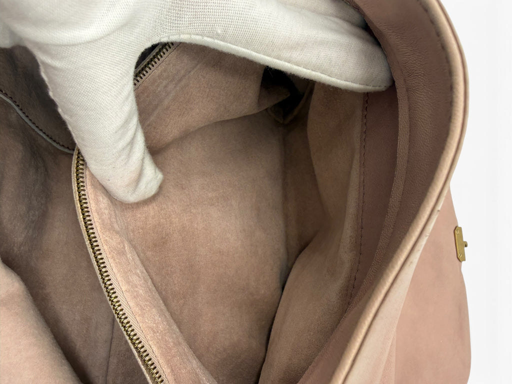 Bottega Veneta Nappa Intrecciato Napoli shoulder bag in a muted mauve-pink