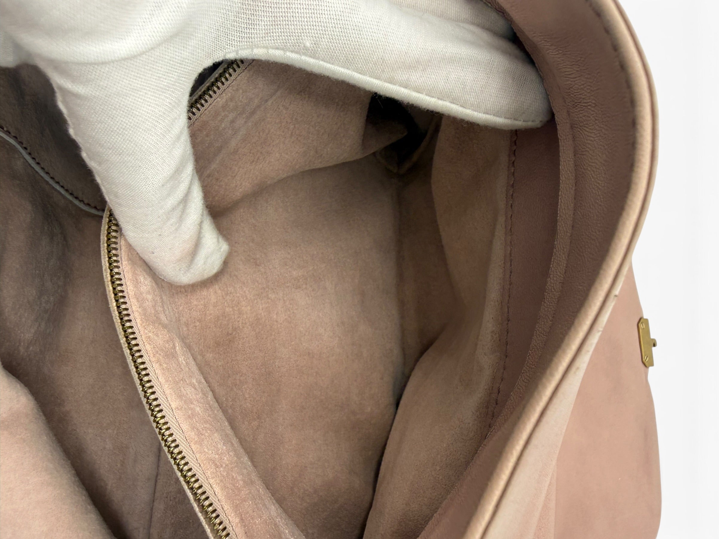 Bottega Veneta Nappa Intrecciato Napoli shoulder bag in a muted mauve-pink