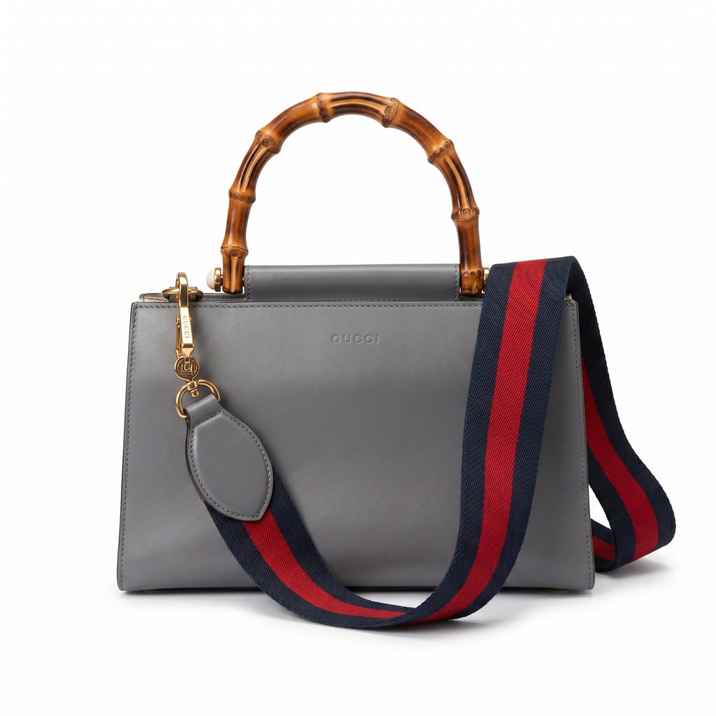 Gucci Nymphaea Bamboo Top Handle Bag